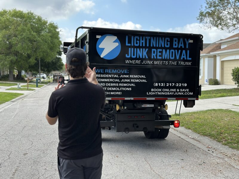 Lightning Bay Junk Man Behind Truck